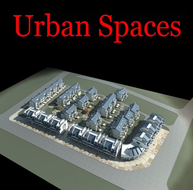 urban design 082 Modello 3D .c4d .max .obj .3ds .fbx .stl .blend 