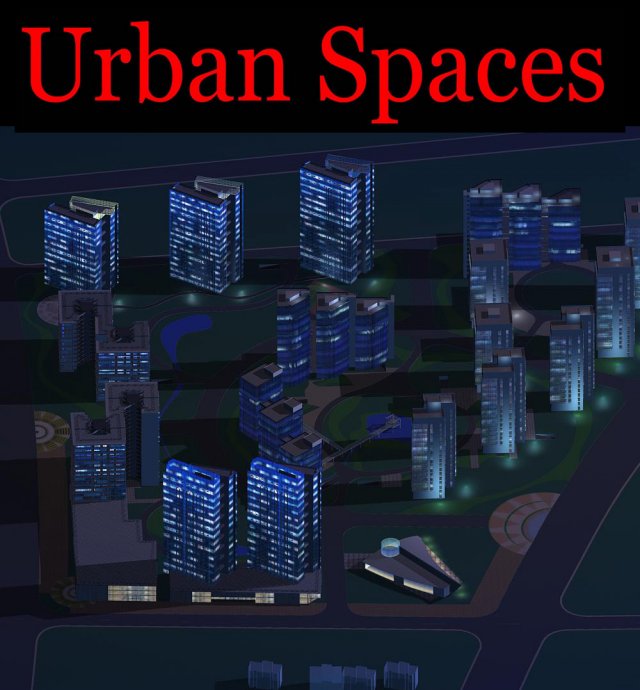 urban design 084 Modello 3D .c4d .max .obj .3ds .fbx .stl .blend 