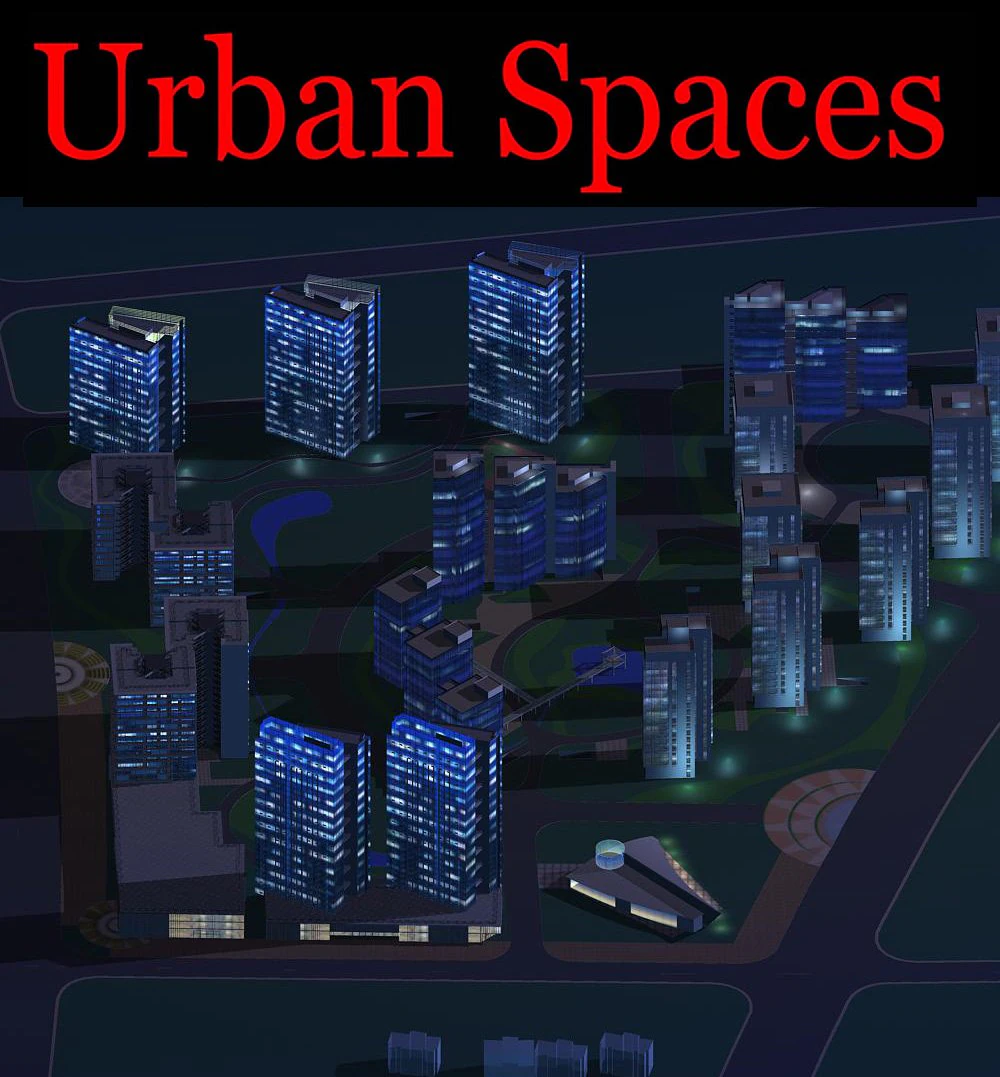 urban design 084 3D Model .c4d .max .obj .3ds .fbx .stl .blend 