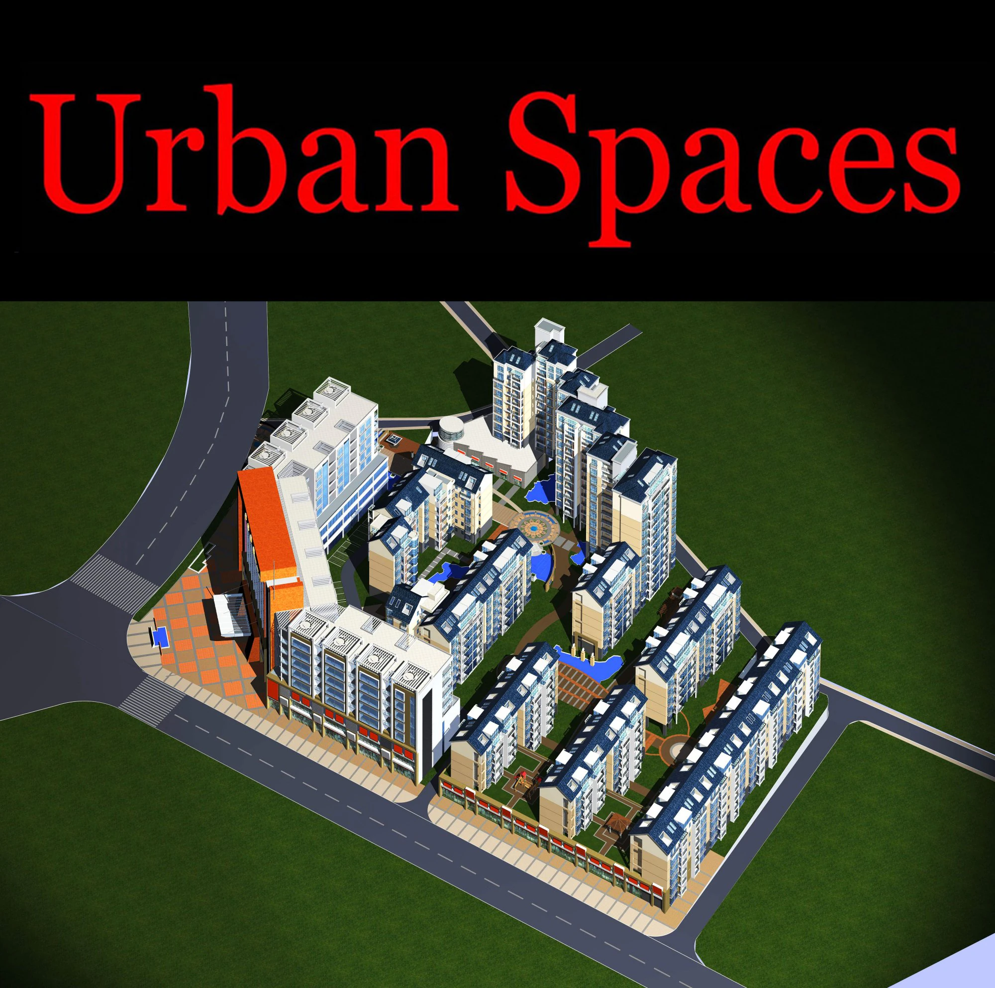 urban design 085 3D Model .c4d .max .obj .3ds .fbx .stl .blend 