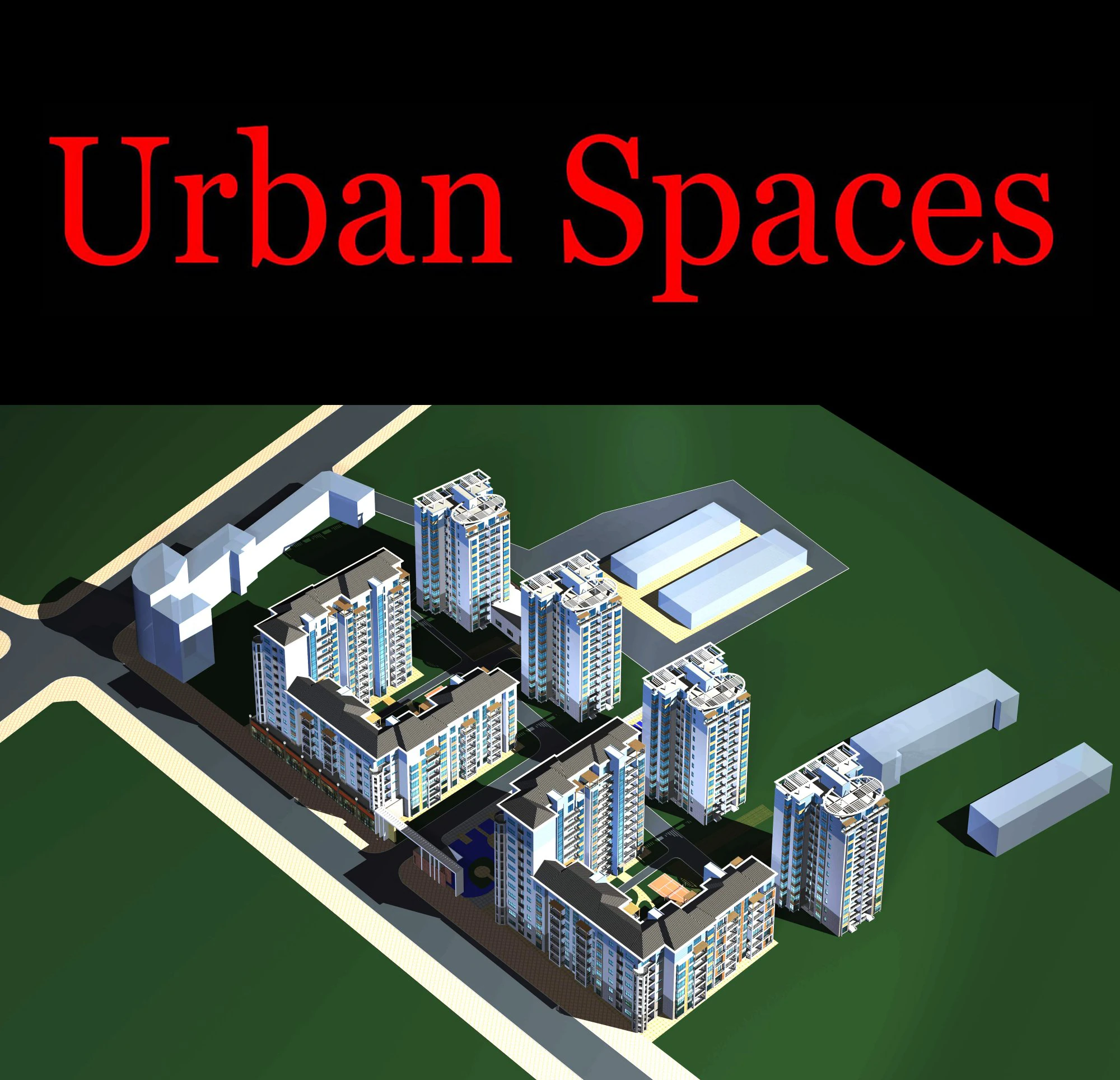 urban design 086 3D Model .c4d .max .obj .3ds .fbx .stl .blend 