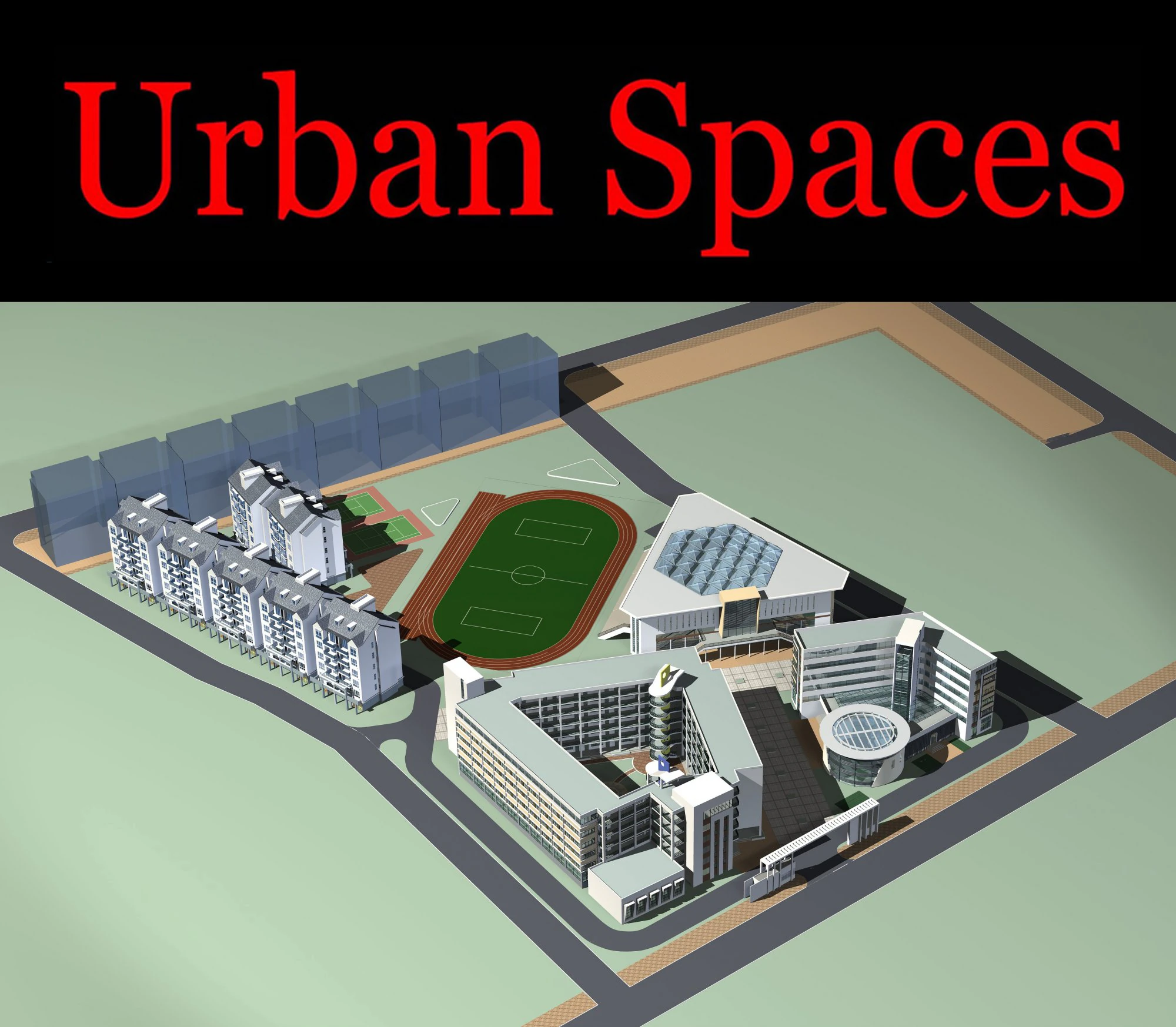 urban design 088 3D Model .c4d .max .obj .3ds .fbx .stl .blend 