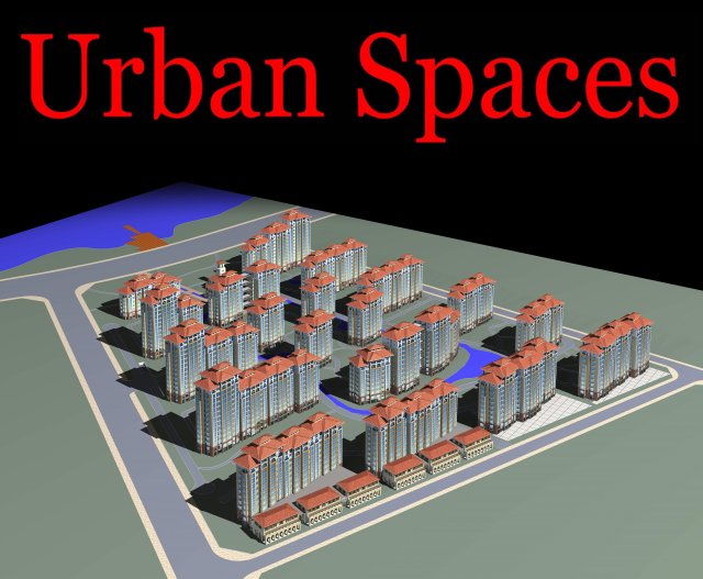 urban design 089 3D 모델 .c4d .max .obj .3ds .fbx .stl .blend 