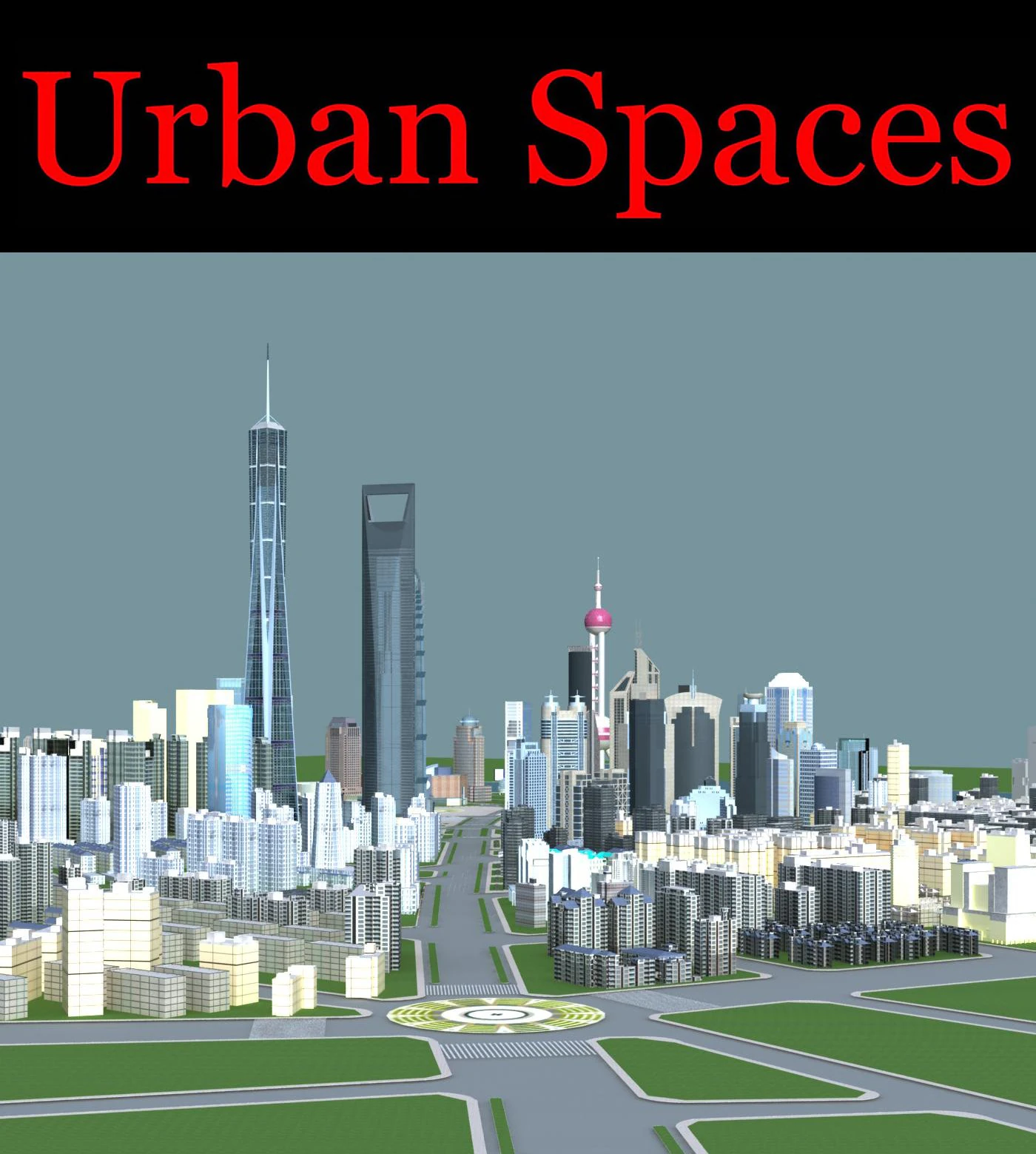 urban design 093 3D Model .c4d .max .obj .3ds .fbx .stl .blend 