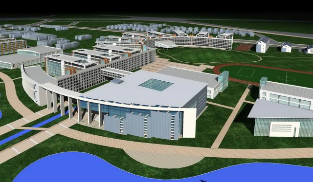 urban design 094 3D Model .c4d .max .obj .3ds .fbx .stl .blend