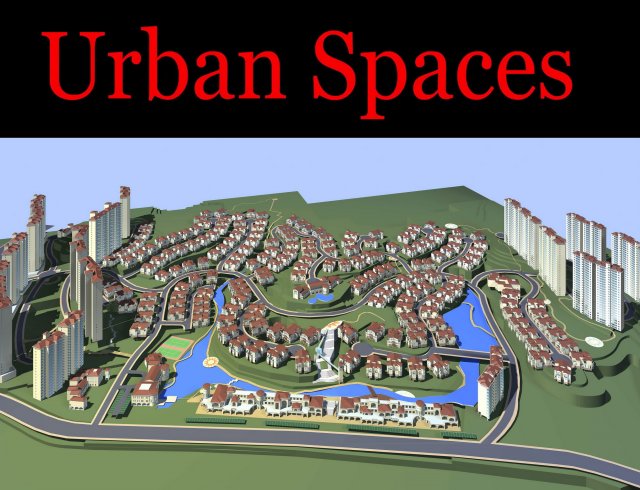 urban design 097 Modello 3D .c4d .max .obj .3ds .fbx .stl .blend 