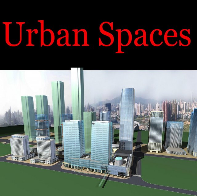 urban design 099 3D Модель .c4d .max .obj .3ds .fbx .stl .blend 