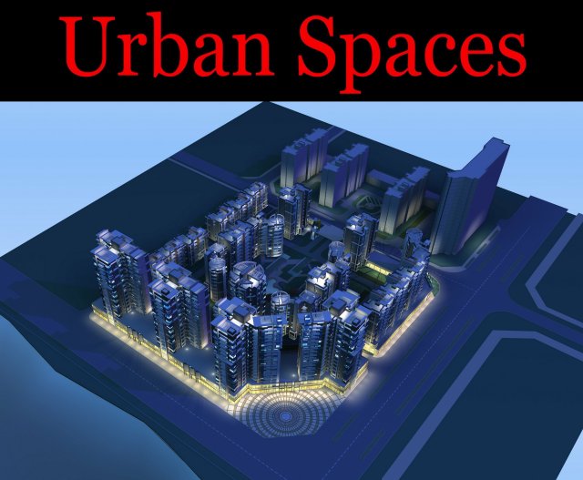 urban design 100 3D Модель .c4d .max .obj .3ds .fbx .stl .blend 