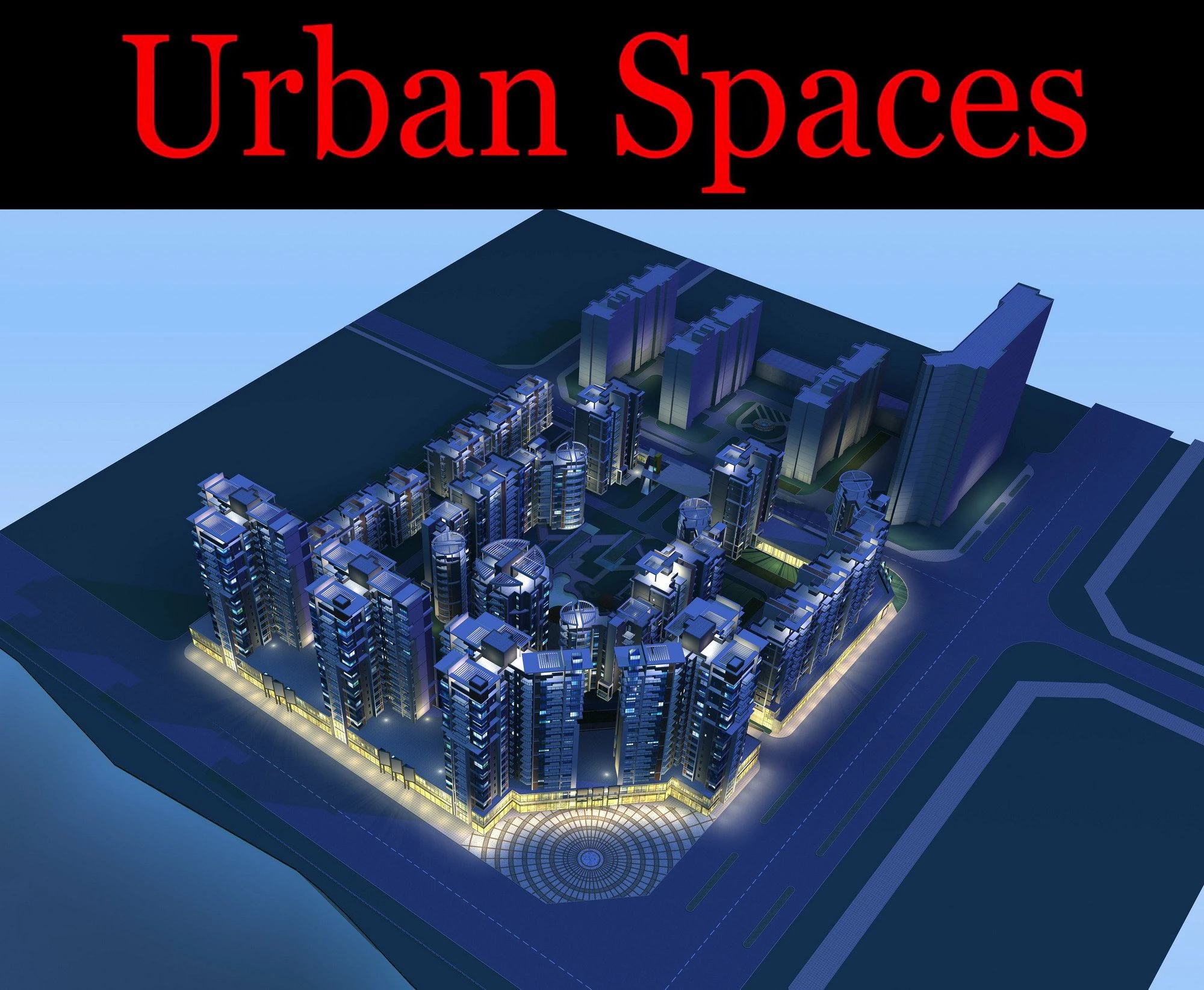 urban design 100 3D Model .c4d .max .obj .3ds .fbx .stl .blend 