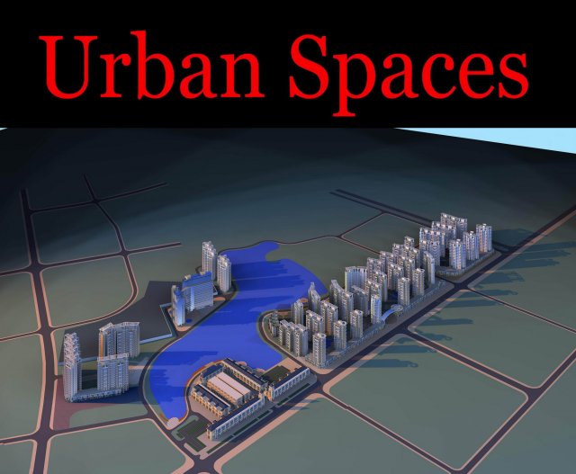 urban design 109 Modello 3D .c4d .max .obj .3ds .fbx .stl .blend 