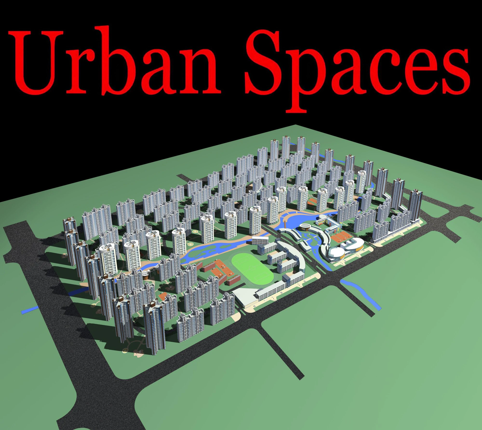 urban design 117 3D Model .c4d .max .obj .3ds .fbx .stl .blend 