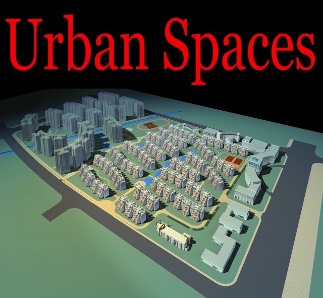 urban design 121 Model 3D .c4d .max .obj .3ds .fbx .stl .blend