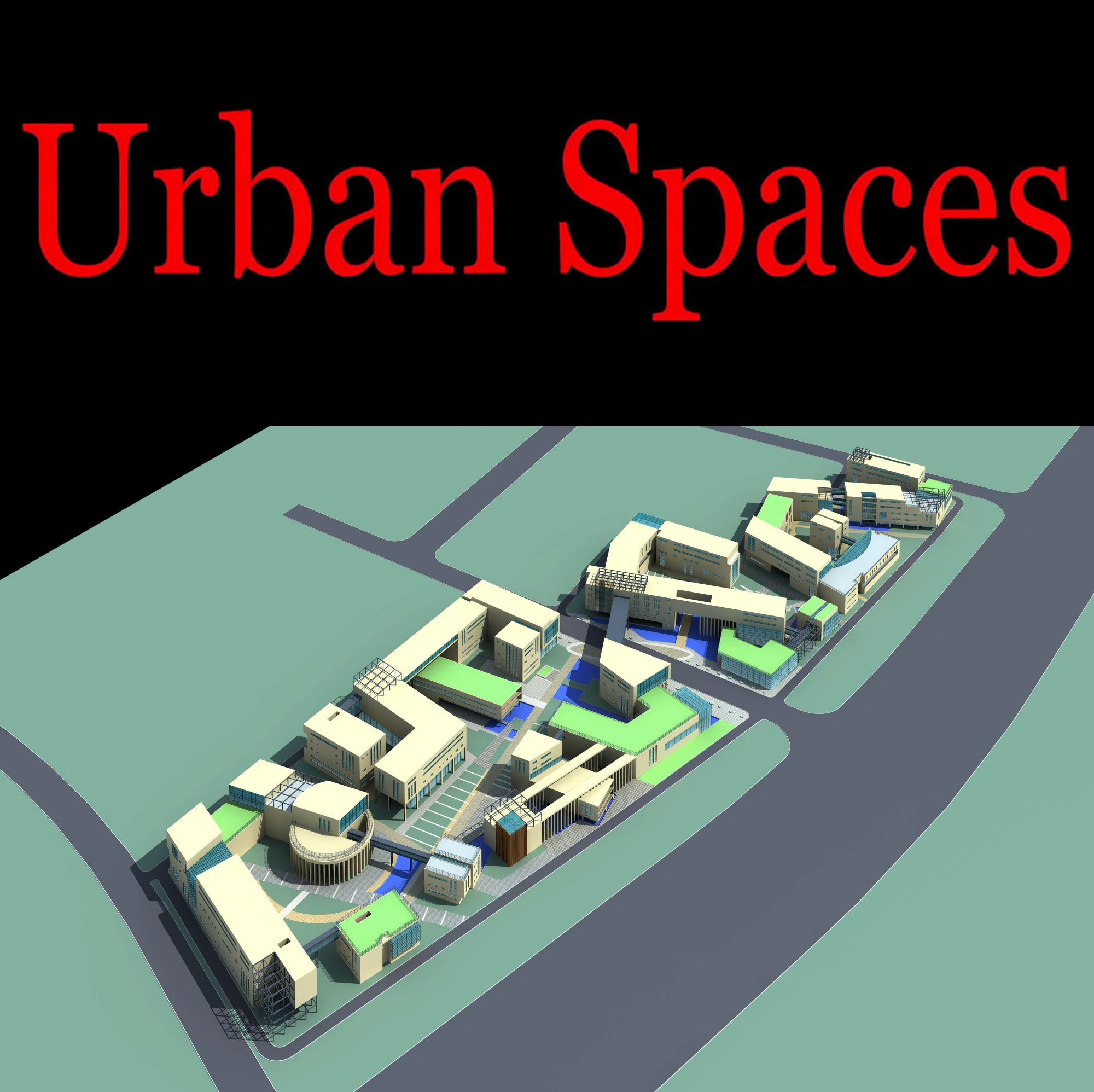 urban design 123 3D Model .c4d .max .obj .3ds .fbx .stl .blend 