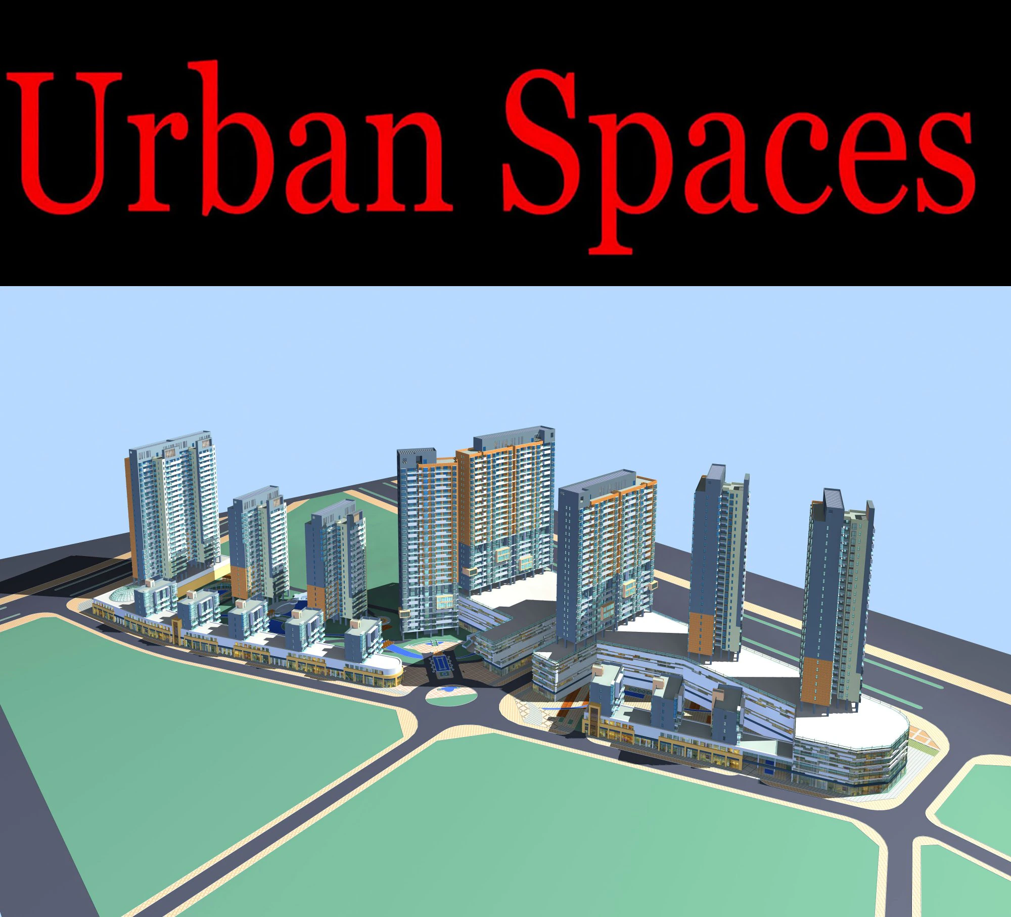 urban design 125 3D Model .c4d .max .obj .3ds .fbx .stl .blend