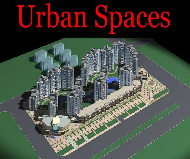urban design 126 3D Model .c4d .max .obj .3ds .fbx .stl .blend 