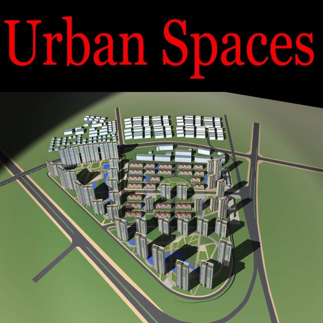 urban design 127 Model 3D .c4d .max .obj .3ds .fbx .stl .blend 