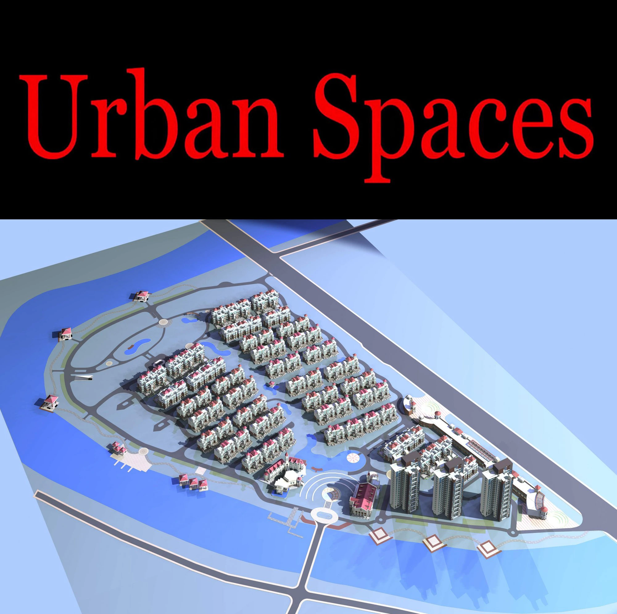urban design 128 3D Model .c4d .max .obj .3ds .fbx .stl .blend 