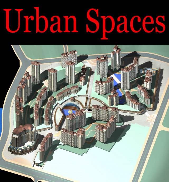 urban design 132 Modello 3D .c4d .max .obj .3ds .fbx .stl .blend 