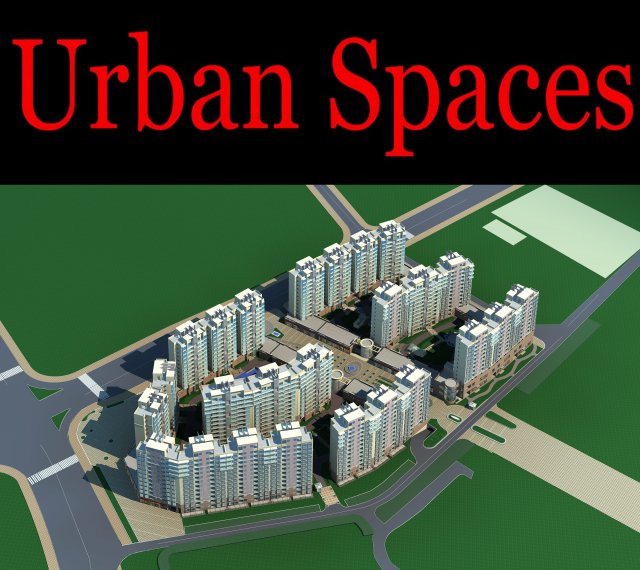 urban design 135 3D Model .c4d .max .obj .3ds .fbx .stl .blend 