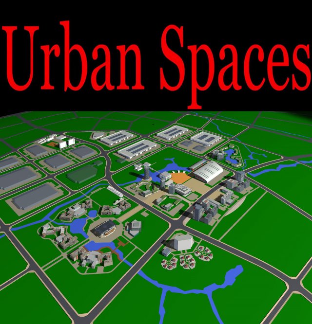 urban design 136 3D 모델 .c4d .max .obj .3ds .fbx .stl .blend