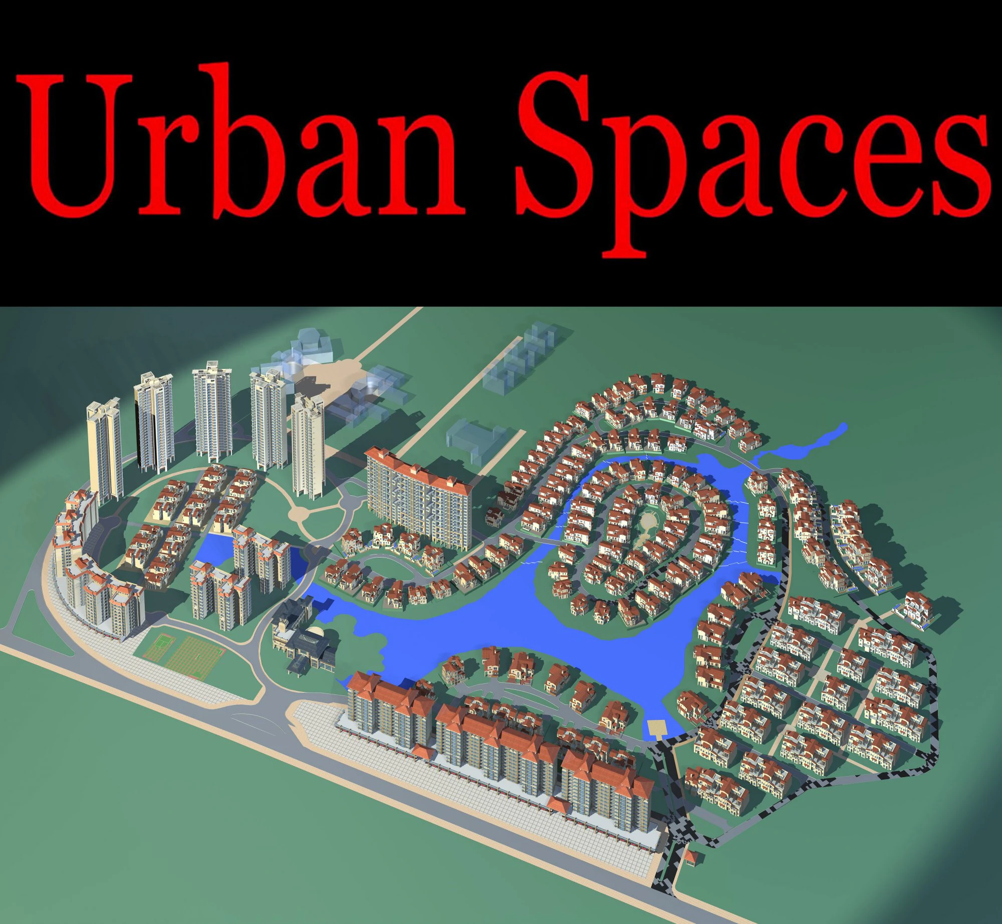 urban design 138 3D Model .c4d .max .obj .3ds .fbx .stl .blend