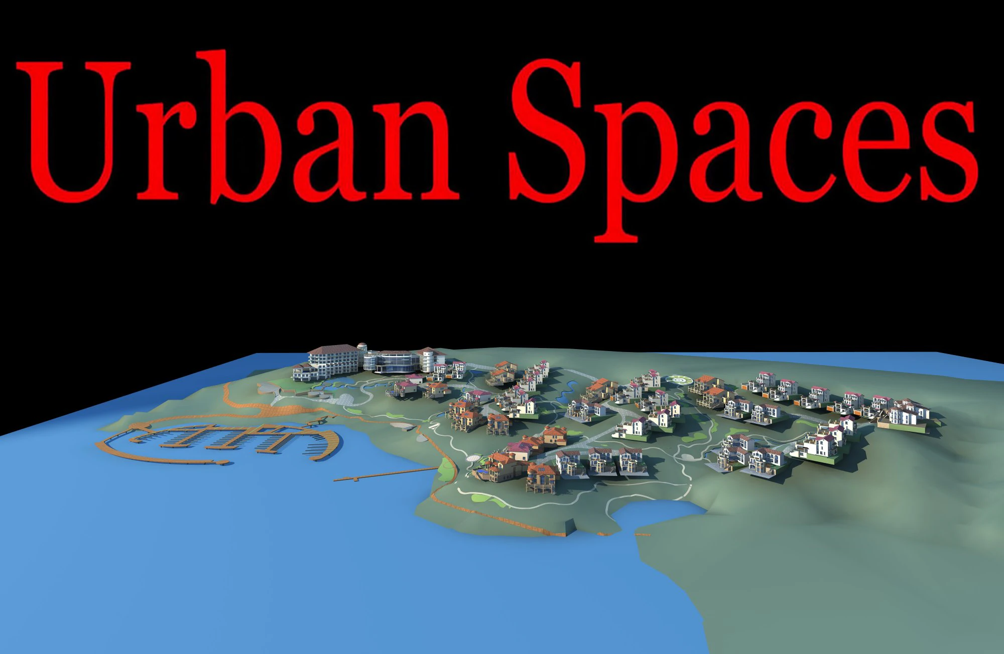 urban design 140 3D Model .c4d .max .obj .3ds .fbx .stl .blend 