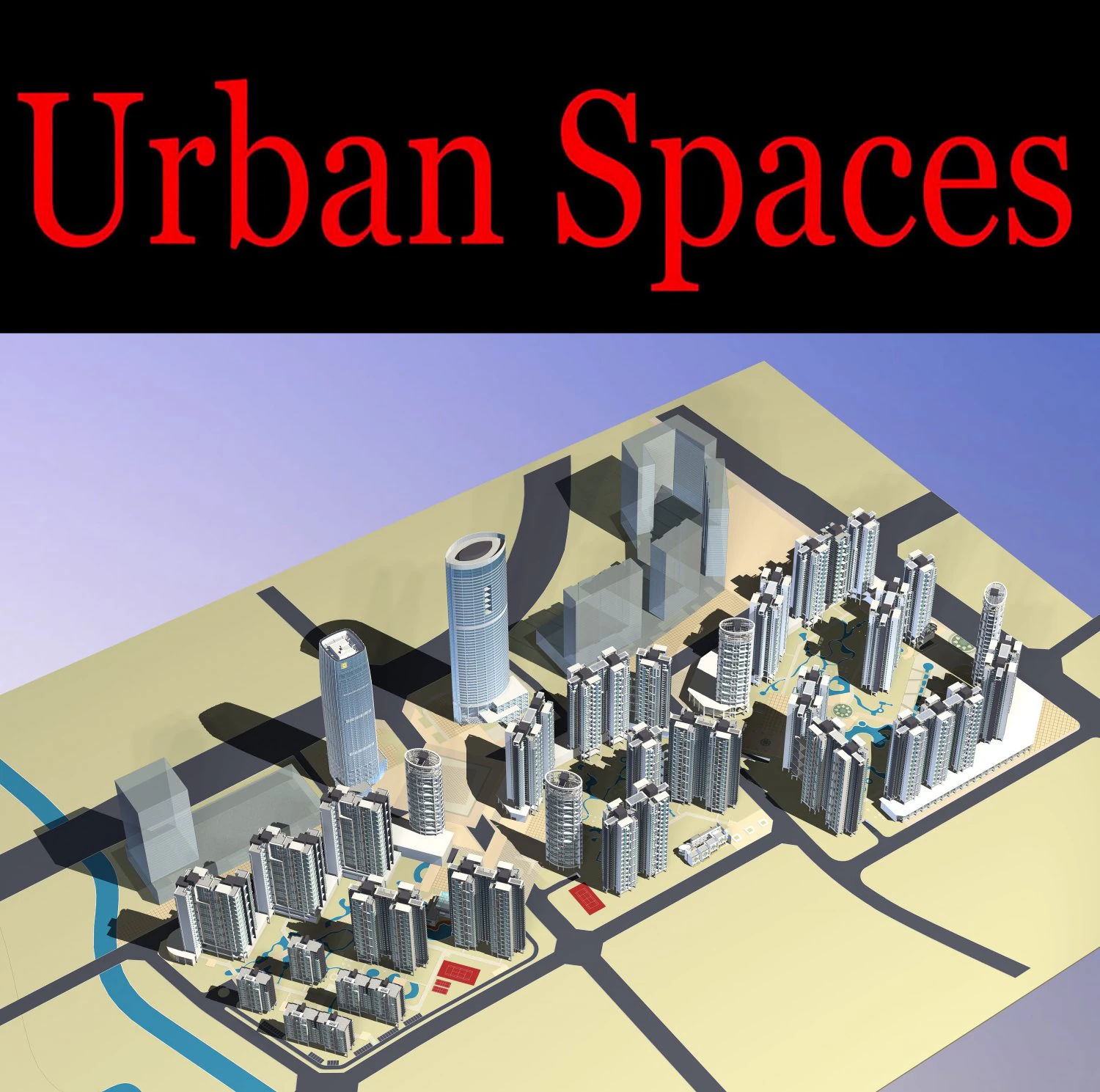 urban design 142 3D Model .c4d .max .obj .3ds .fbx .stl .blend 