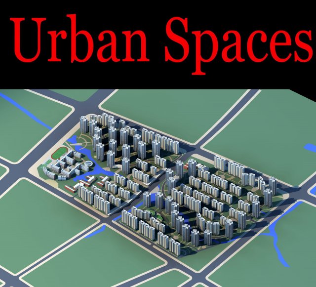 urban design 150 3D Модель .c4d .max .obj .3ds .fbx .stl .blend 