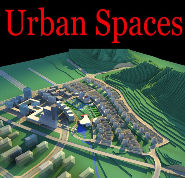 urban design 152 3D Model .c4d .max .obj .3ds .fbx .stl .blend 