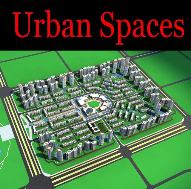urban design 153 Model 3D .c4d .max .obj .3ds .fbx .stl .blend 
