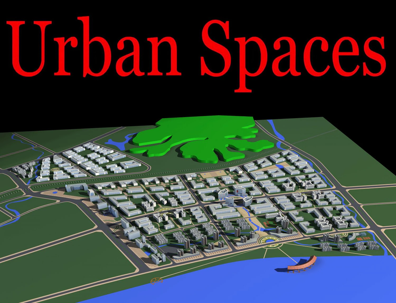 urban design 154 3D Model .c4d .max .obj .3ds .fbx .stl .blend 
