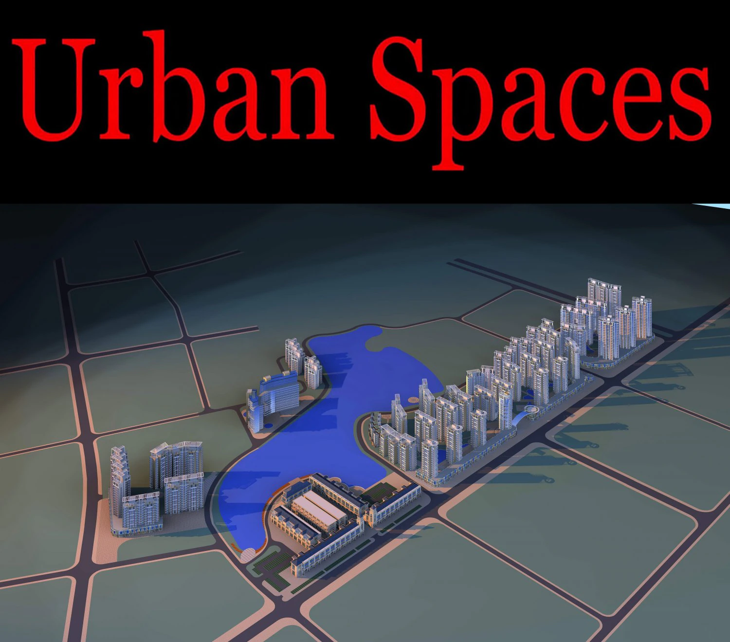 urban design 155 3D Model .c4d .max .obj .3ds .fbx .stl .blend