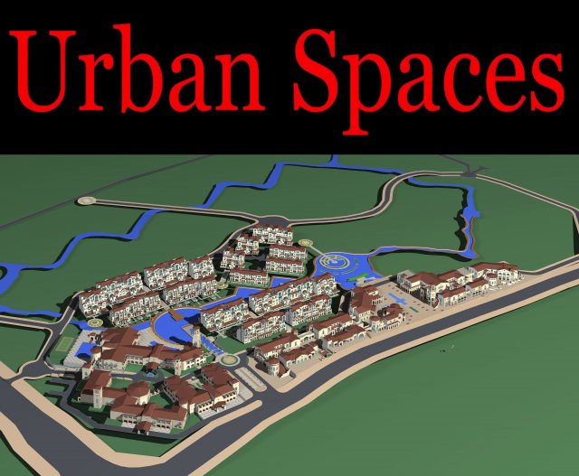 urban design 161 3D-Modell .c4d .max .obj .3ds .fbx .stl .blend 