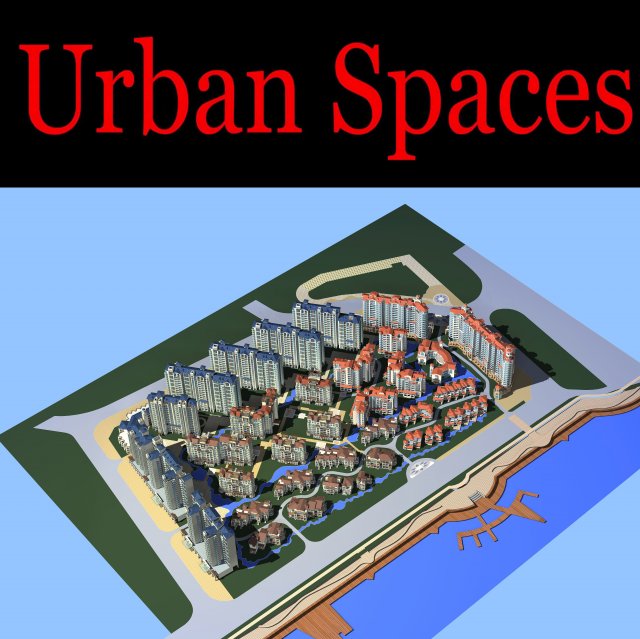 urban design 162 Model 3D .c4d .max .obj .3ds .fbx .stl .blend 