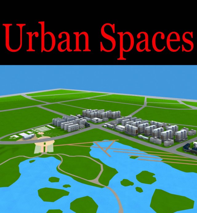 urban design 165 3D Model .c4d .max .obj .3ds .fbx .stl .blend 