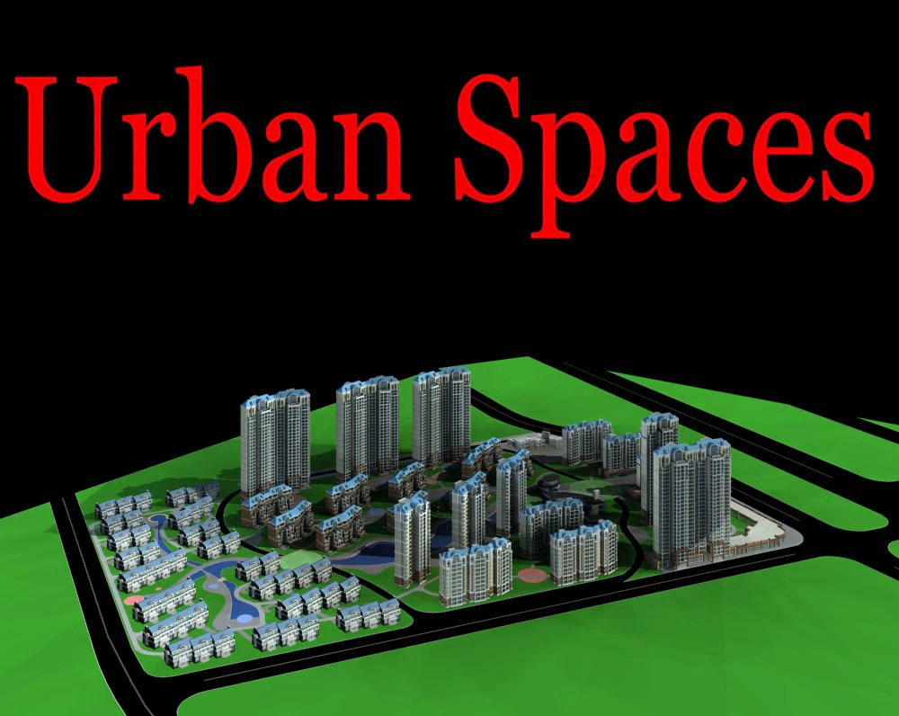 urban design 166 3D Model .c4d .max .obj .3ds .fbx .stl .blend 