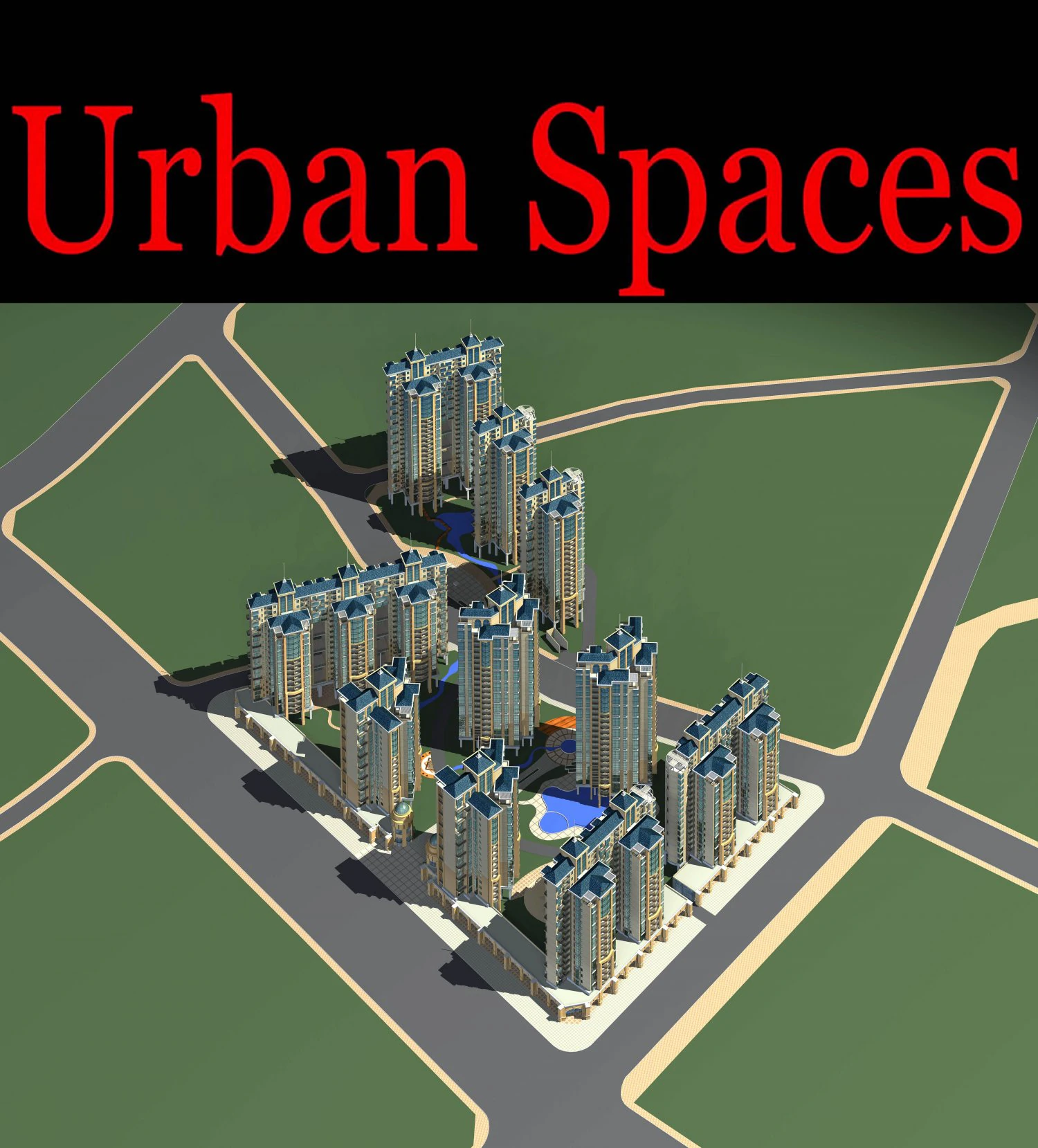 urban design 169 3D Model .c4d .max .obj .3ds .fbx .stl .blend 