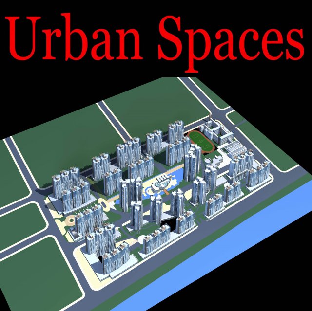 urban design 170 3D Model .c4d .max .obj .3ds .fbx .stl .blend 