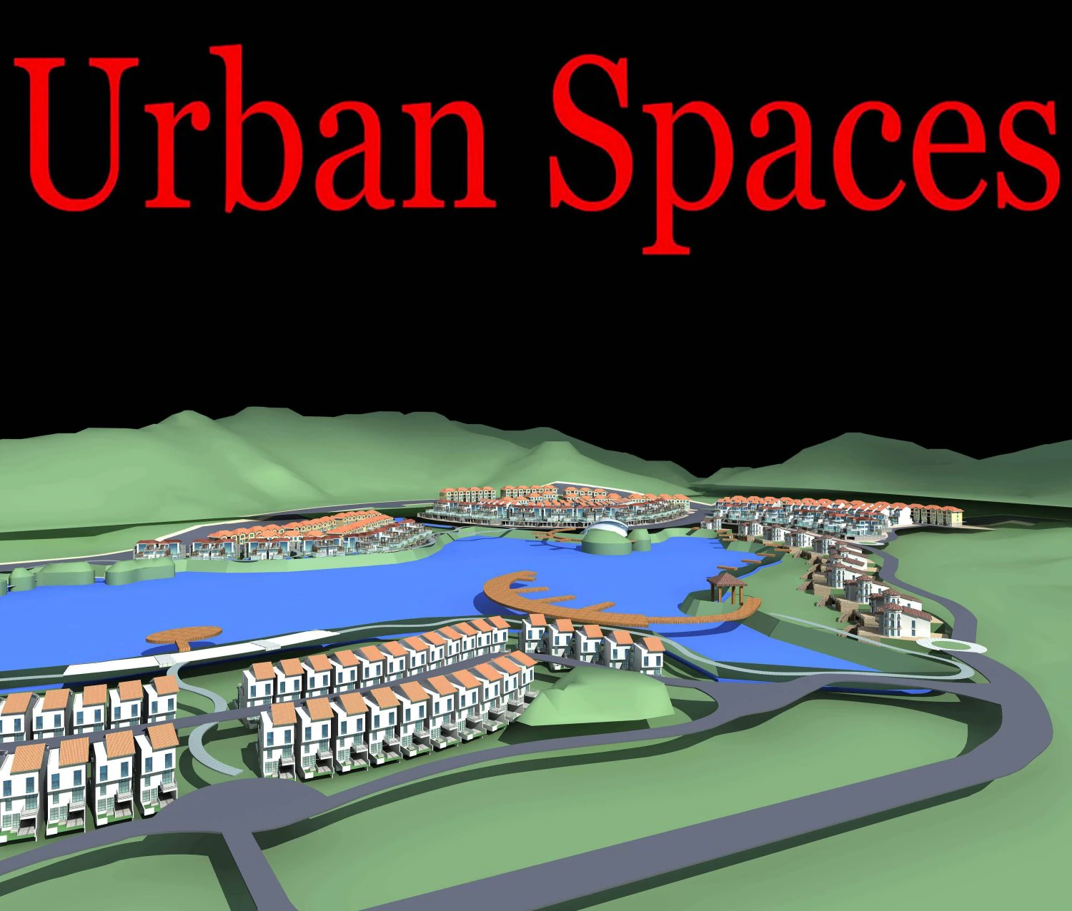 urban design 172 3D Model .c4d .max .obj .3ds .fbx .stl .blend 