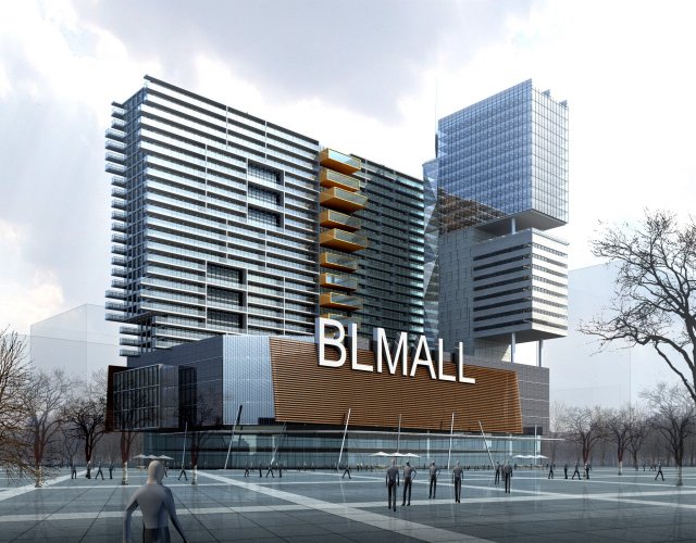 building 009 3D Model .c4d .max .obj .3ds .fbx .stl .blend 