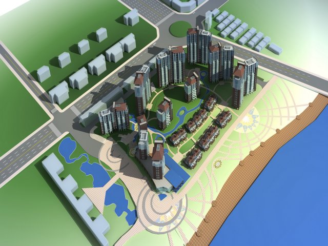 building 154 3D 模型 .c4d .max .obj .3ds .fbx .stl .blend 