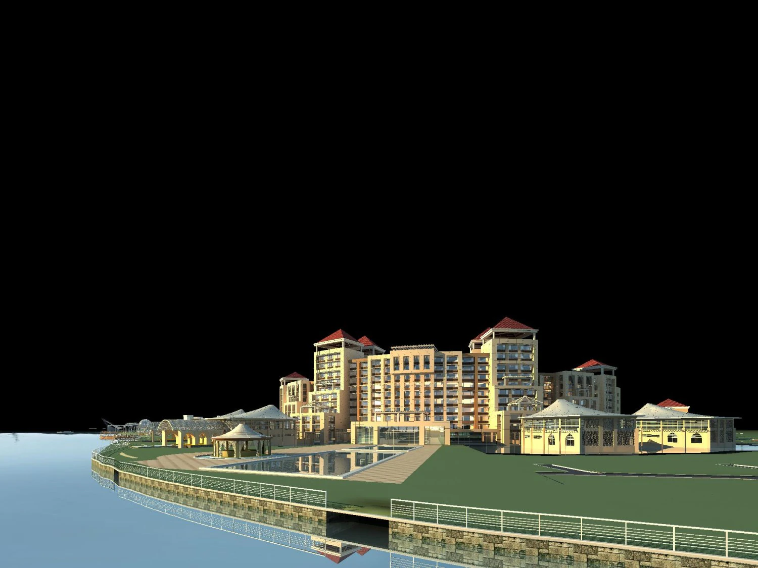 building 168 3D Model .c4d .max .obj .3ds .fbx .stl .blend 