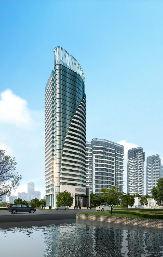 building 196 3D 模型 .c4d .max .obj .3ds .fbx .stl .blend