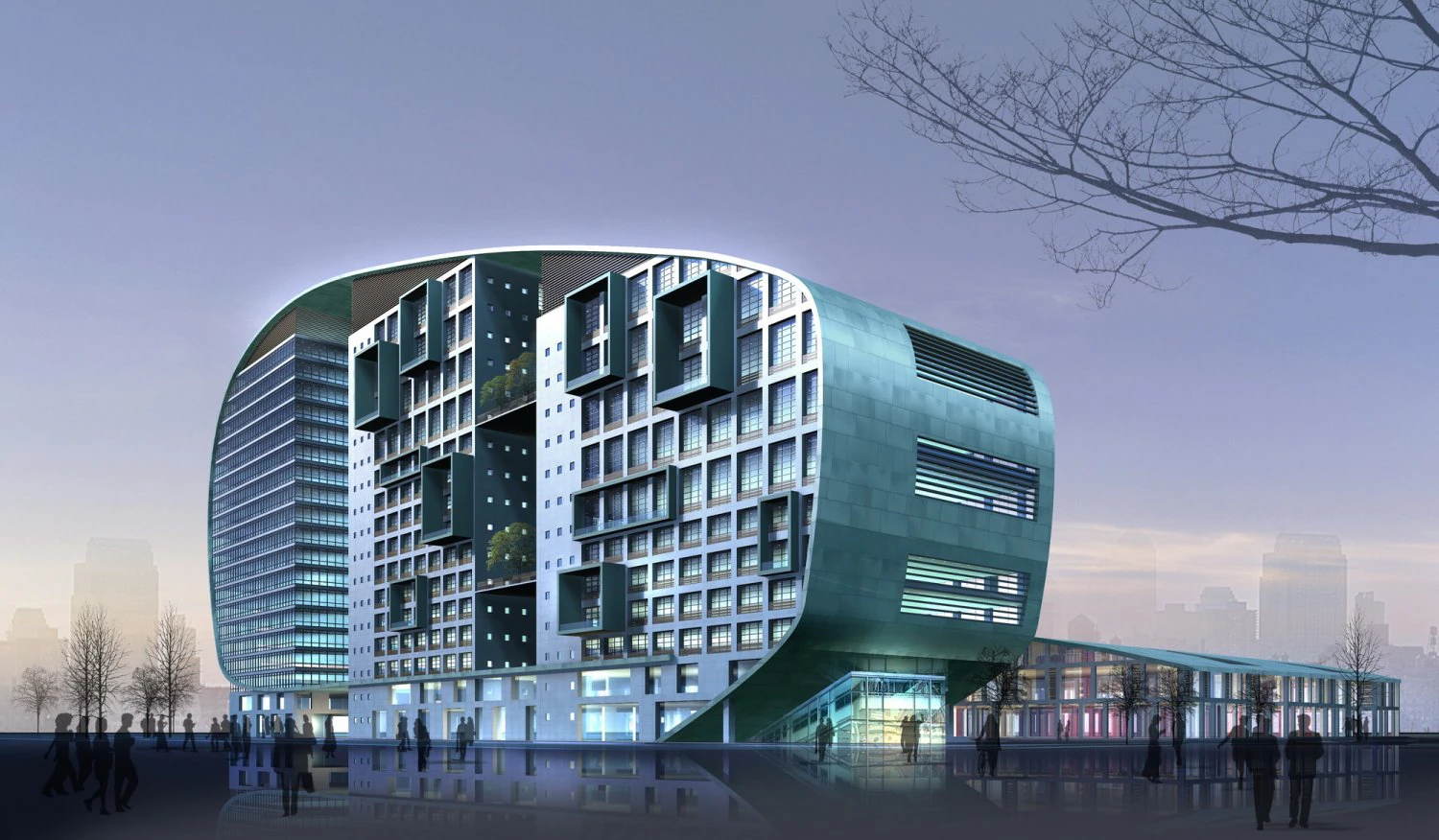 building 359 3D Model .c4d .max .obj .3ds .fbx .stl .blend 