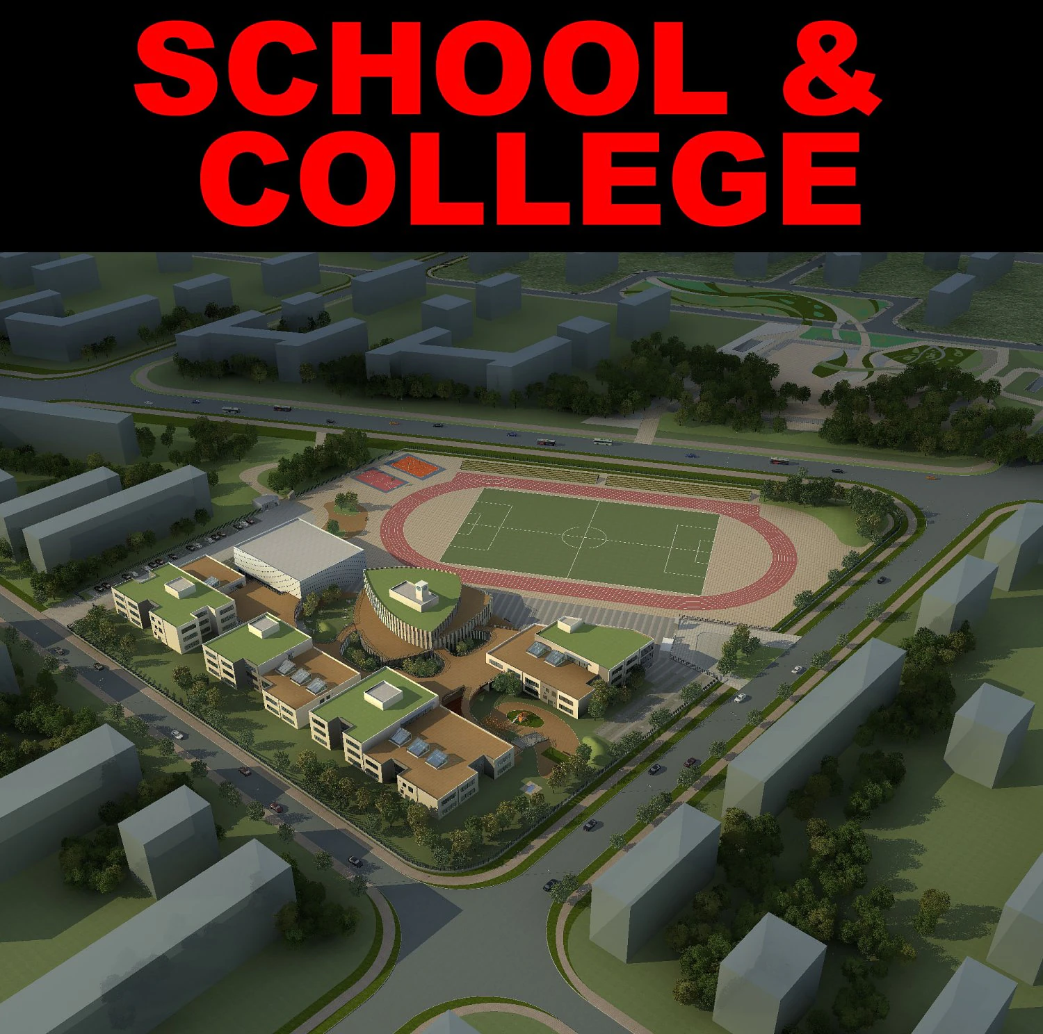 bangunan 364 Model 3D .c4d .max .obj .3ds .fbx .stl .blend