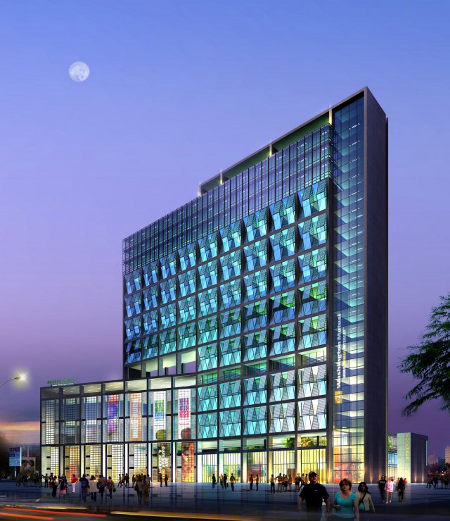 building 370 3D Model .c4d .max .obj .3ds .fbx .stl .blend 
