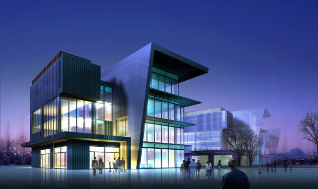 building 382 3D Model .c4d .max .obj .3ds .fbx .stl .blend 