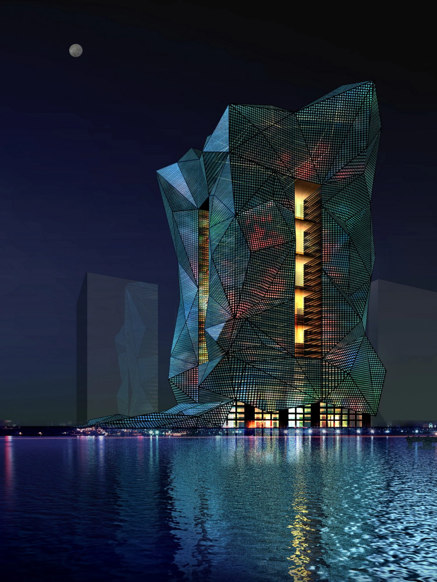 bangunan 393 Model 3D .c4d .max .obj .3ds .fbx .stl .blend 