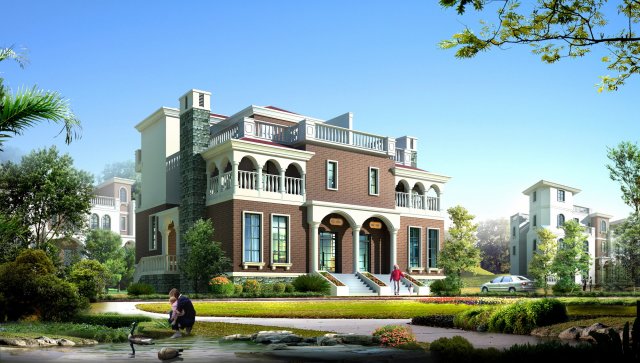 building 398 3D Модель .c4d .max .obj .3ds .fbx .stl .blend 