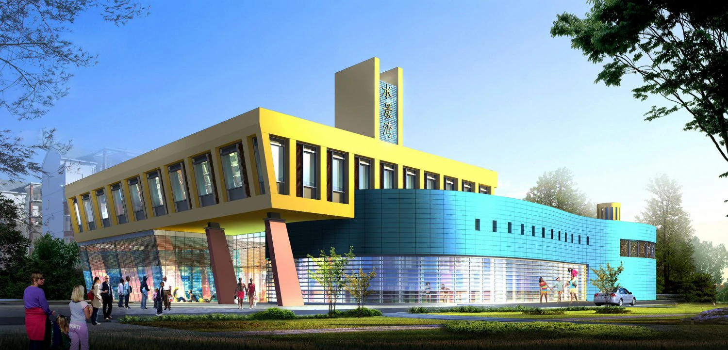 bangunan 406 Model 3D .c4d .max .obj .3ds .fbx .stl .blend 